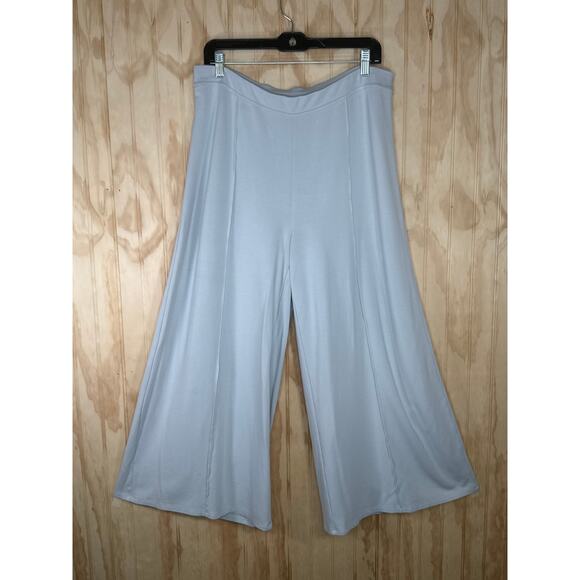 J. Jill Wearever Collection Crop Pants XL Tall Gray Pull On Minimalist Travel - Picture 1 of 8